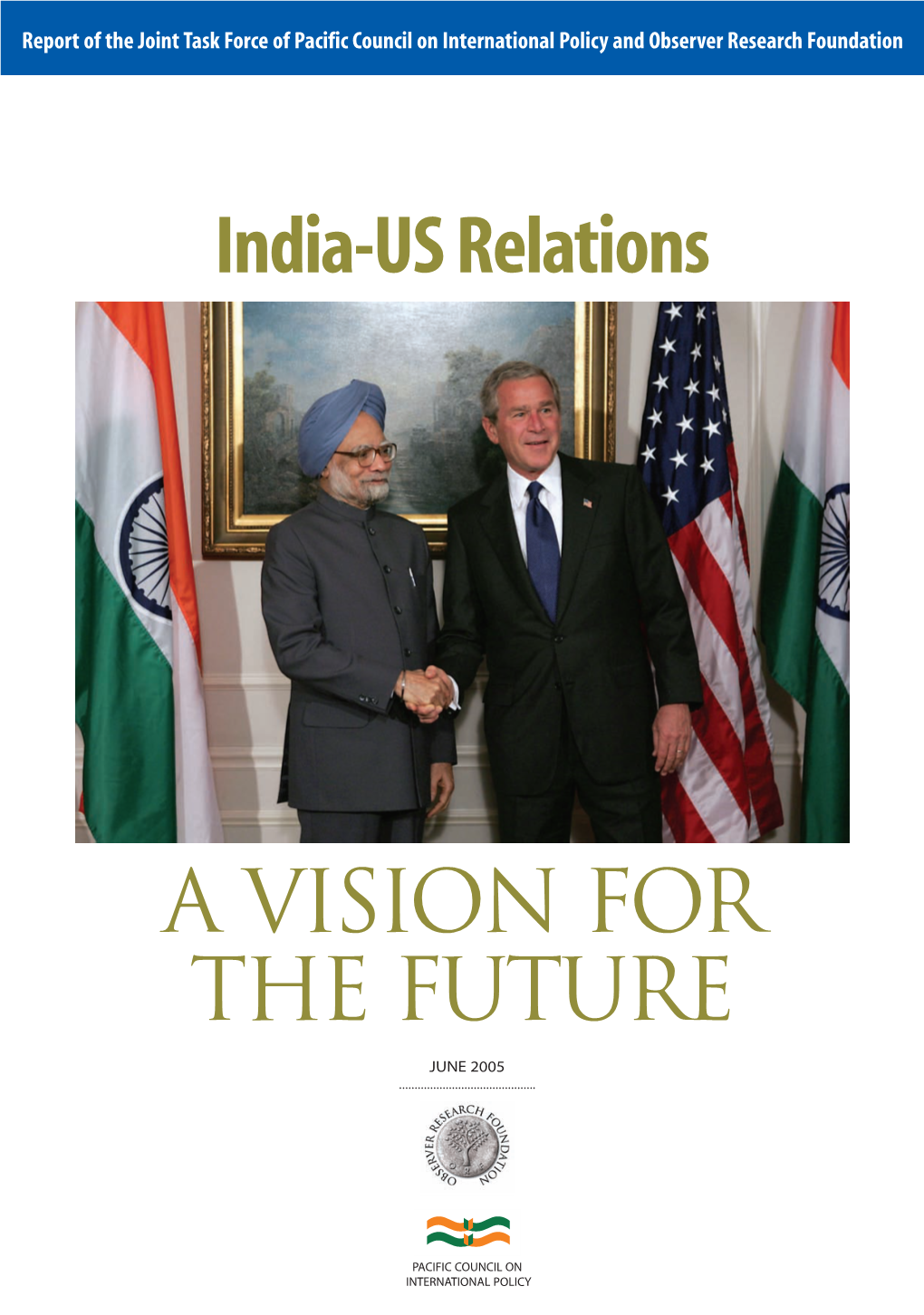 India-U.S. Relations: a Vision for the Future