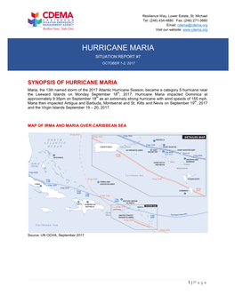 Hurricane Maria Situation Report #7 October 1-2, 2017