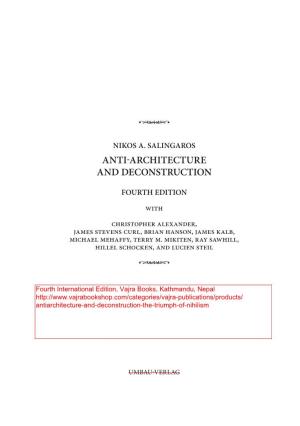 Anti-Architecture and Deconstruction