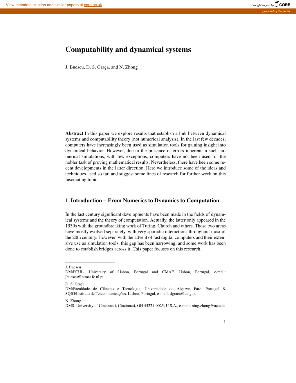Computability and Dynamical Systems