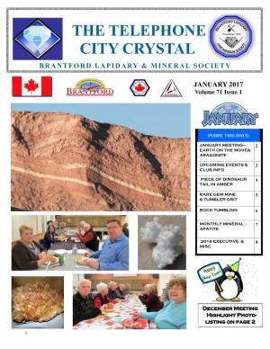 The Telephone City Crystal Brantford Lapidary & Mineral Society