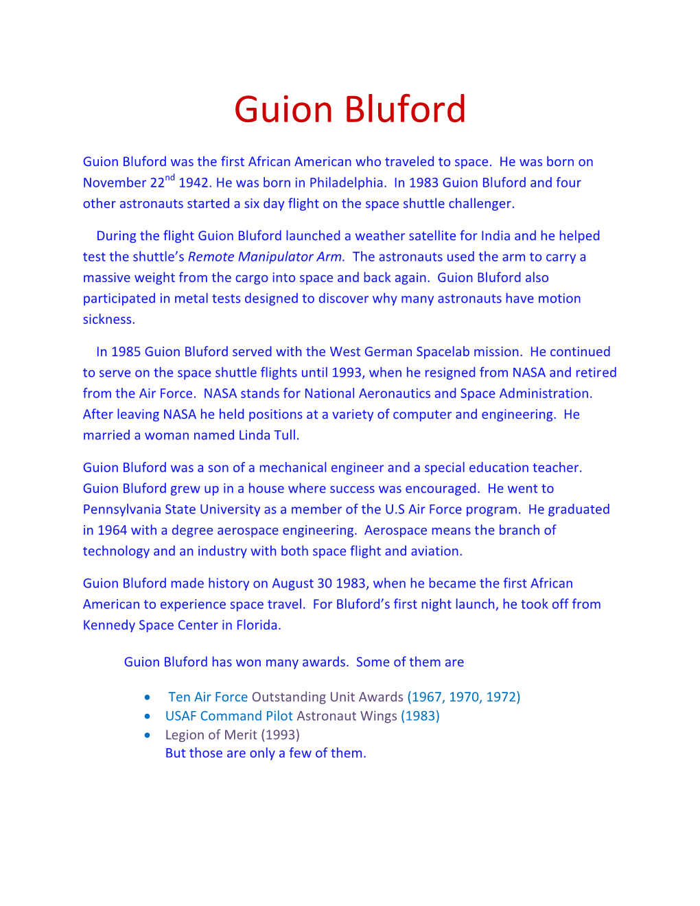 Guion Bluford