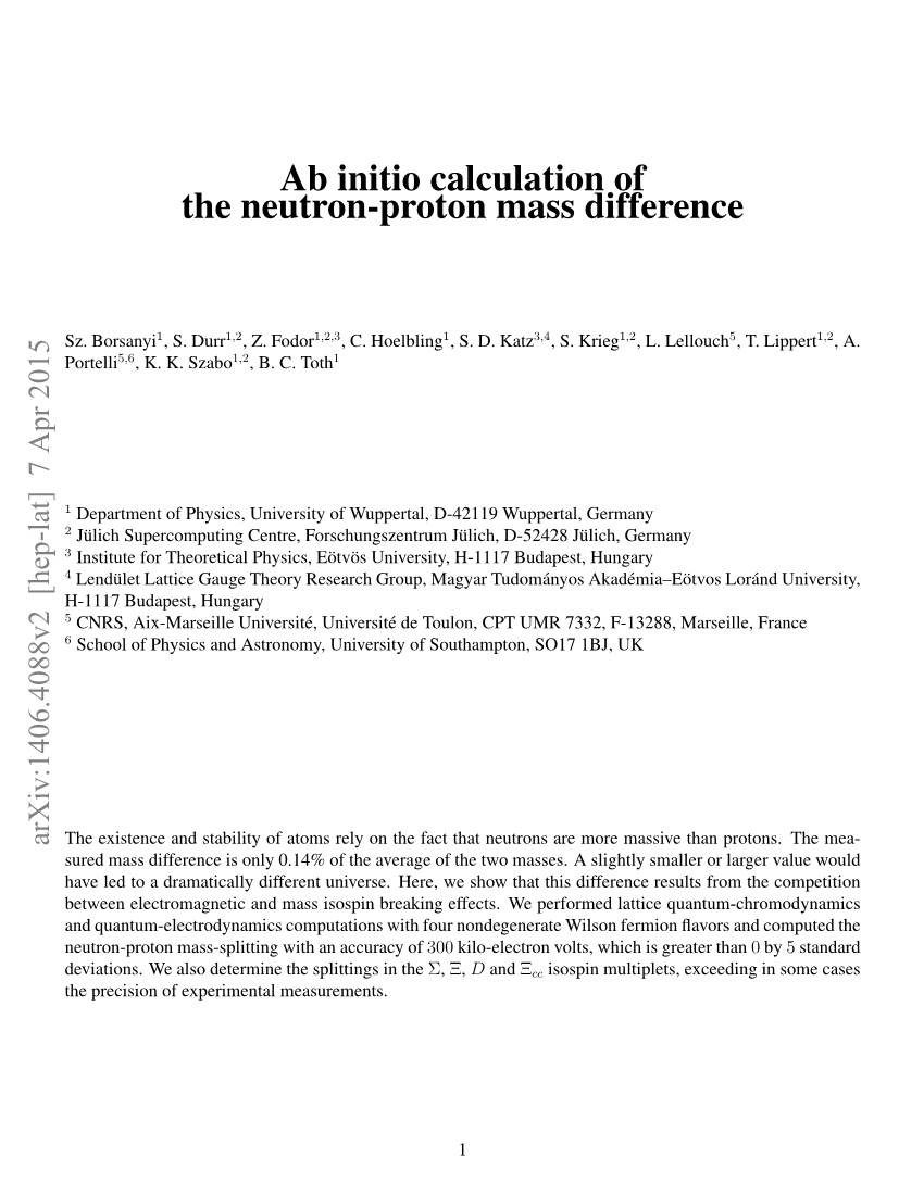 Ab Initio Calculation of the Neutron-Proton Mass Difference