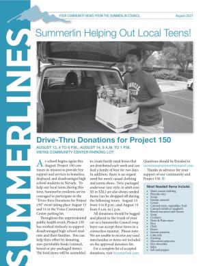 Summerlin Helping out Local Teens!