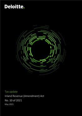 Tax Update Inland Revenue (Amendment) Act No