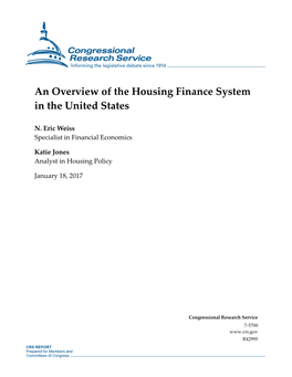 An Overview of the Housing Finance System in the United States