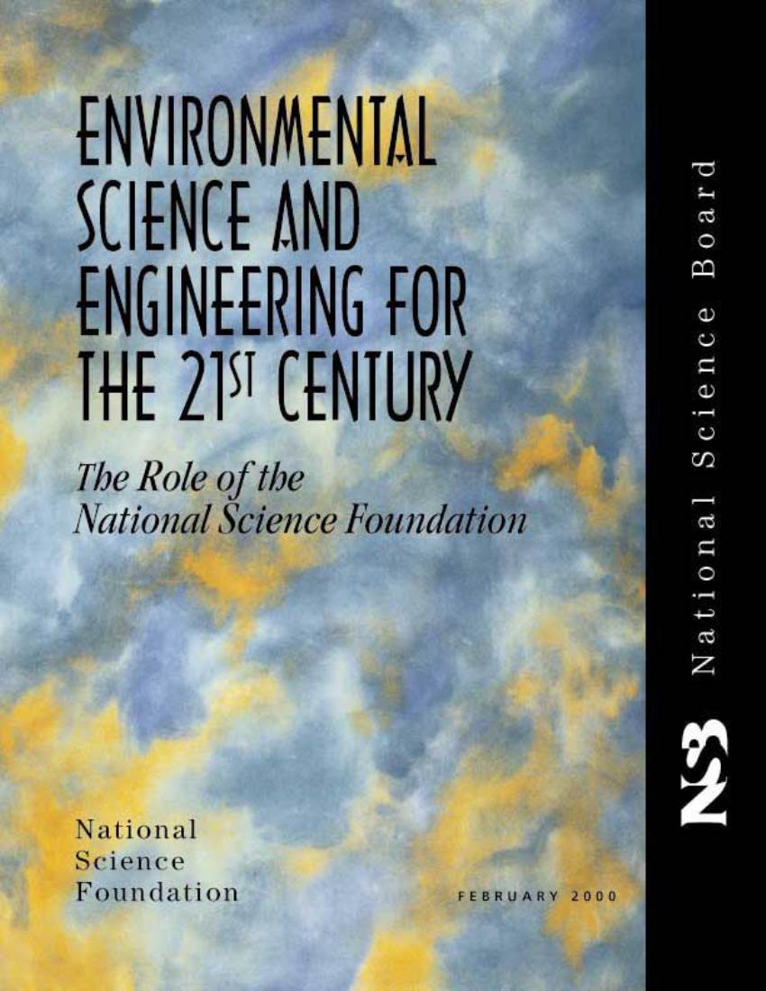 Environmental Science and Engineering for the 21St Century