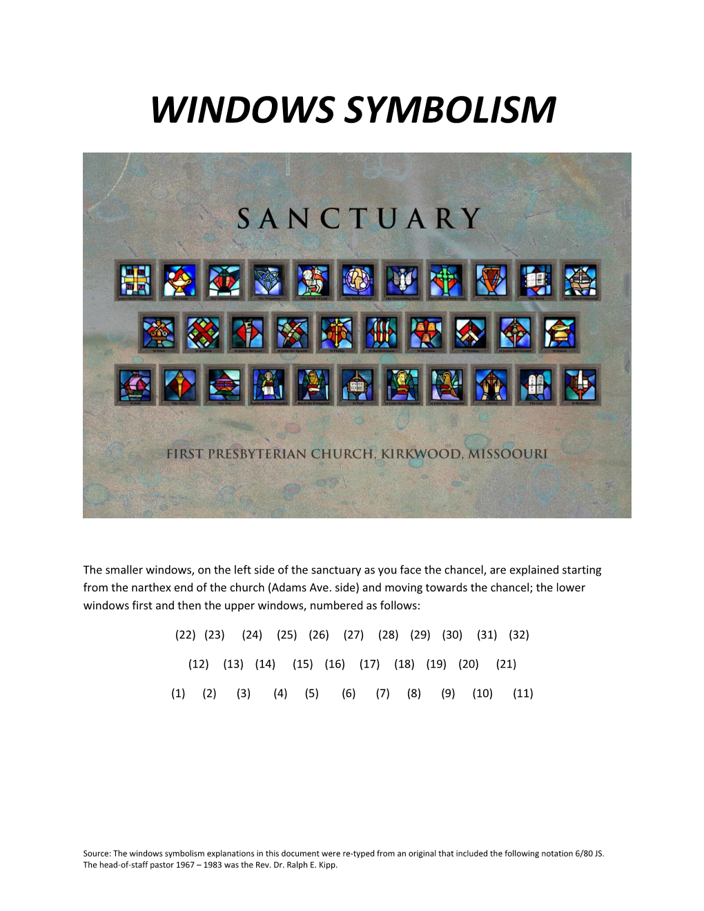 Windows Symbolism