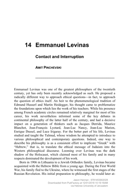 Emmanuel Levinas