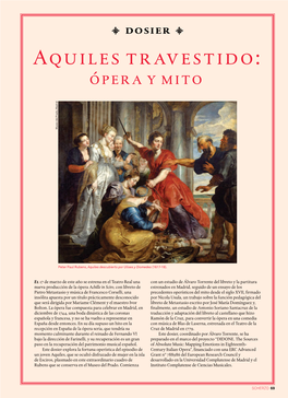 Aquiles Travestido: Ópera Y Mito Museo Del Prado, Madrid Museo Del Prado