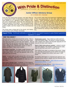 Junior Officer Advisory Group Vol