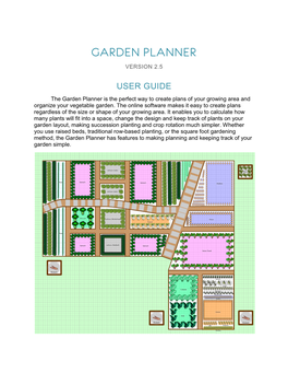 Read the Garden Planner User Guide