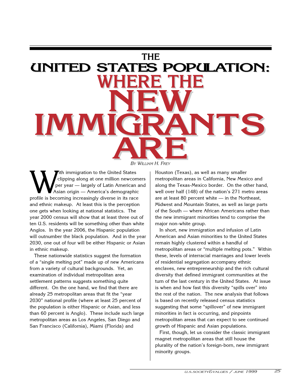 New Immigrants