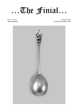 Scottish Provincial Silversmiths -…The Finial…