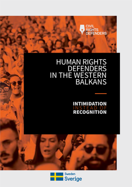 Human Rights Defenders in the Western Balkans