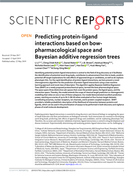 Predicting Protein-Ligand Interactions Based on Bow-Pharmacological