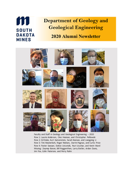Department of Geology and Geological Engineering 2020 Alumni Newsletter