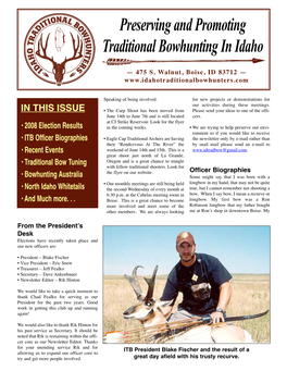 Preserving and Promoting Traditional Bowhunting in Idaho