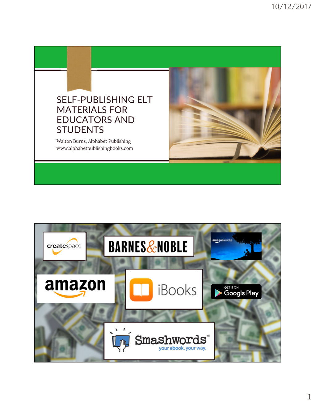 Self-Publishing Elt Materials for Educators and Students