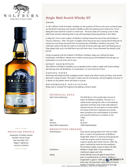 Single Malt Scotch Whisky- Winebow