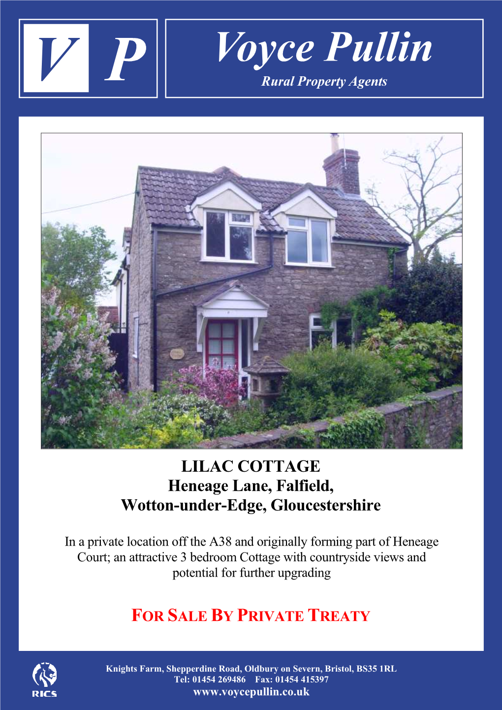 LILAC COTTAGE Heneage Lane, Falfield, Wotton-Under-Edge, Gloucestershire