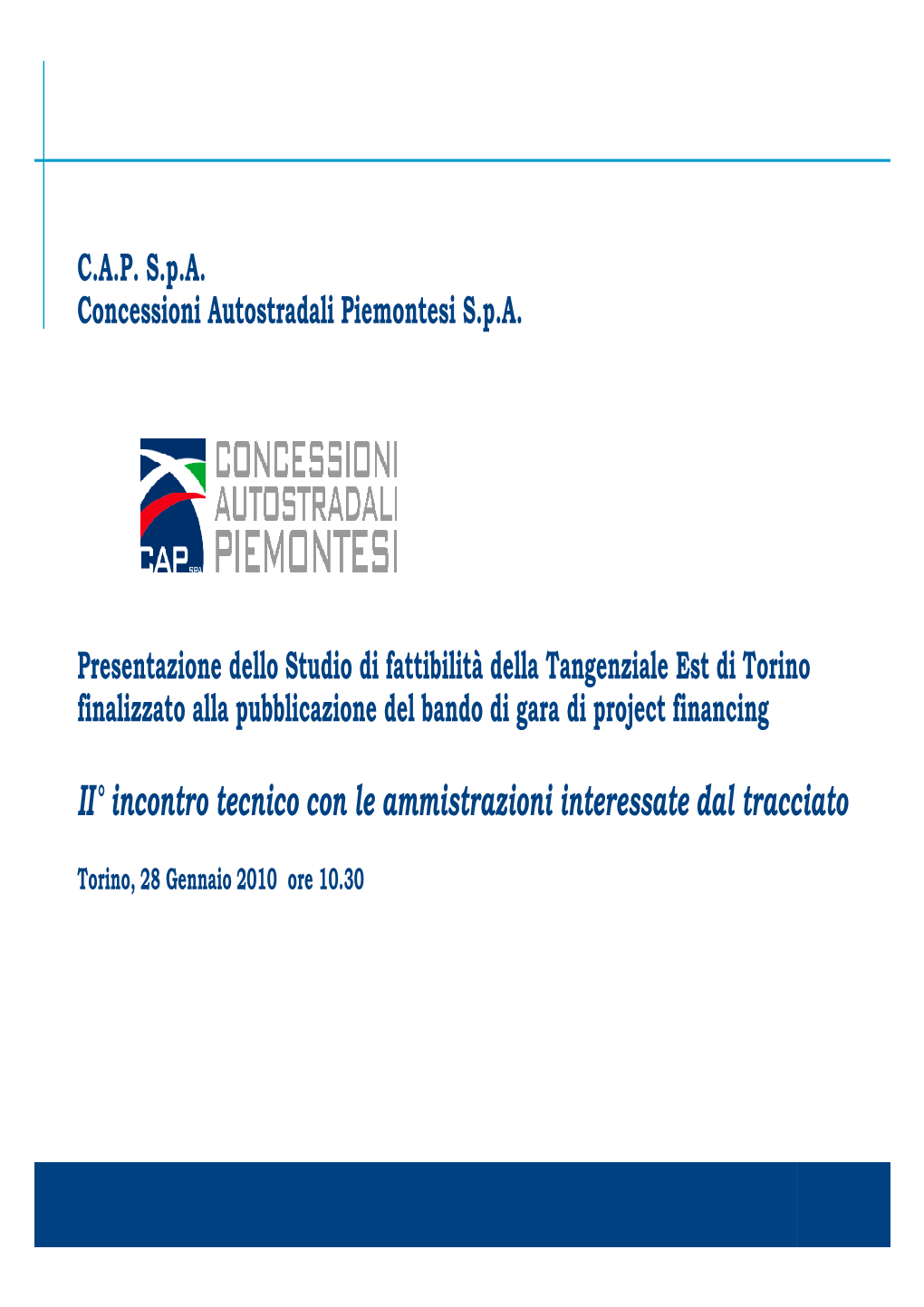 Presentazione Tangenziale Est, Comuni 28-01-10 Revnik1