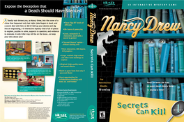 Nancy Drew: Secrets Can Kill DVD Wrap