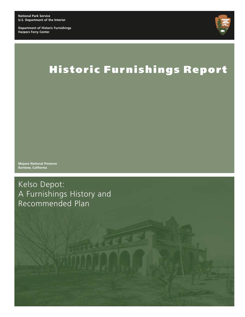 Historic Furnishings Report: Kelso Depot