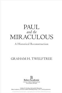 Paul Miraculous