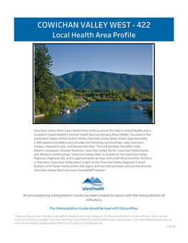 Cowichan Valley West LHA Profile 2019