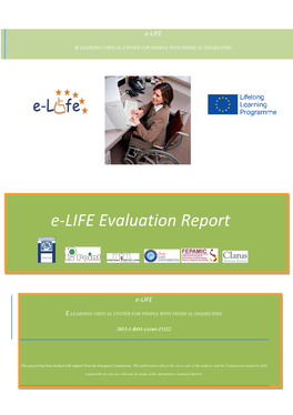 E-LIFE Evaluation Report