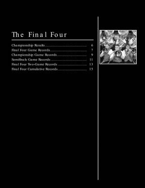 2003 NCAA Men's Final Four Tournament Records