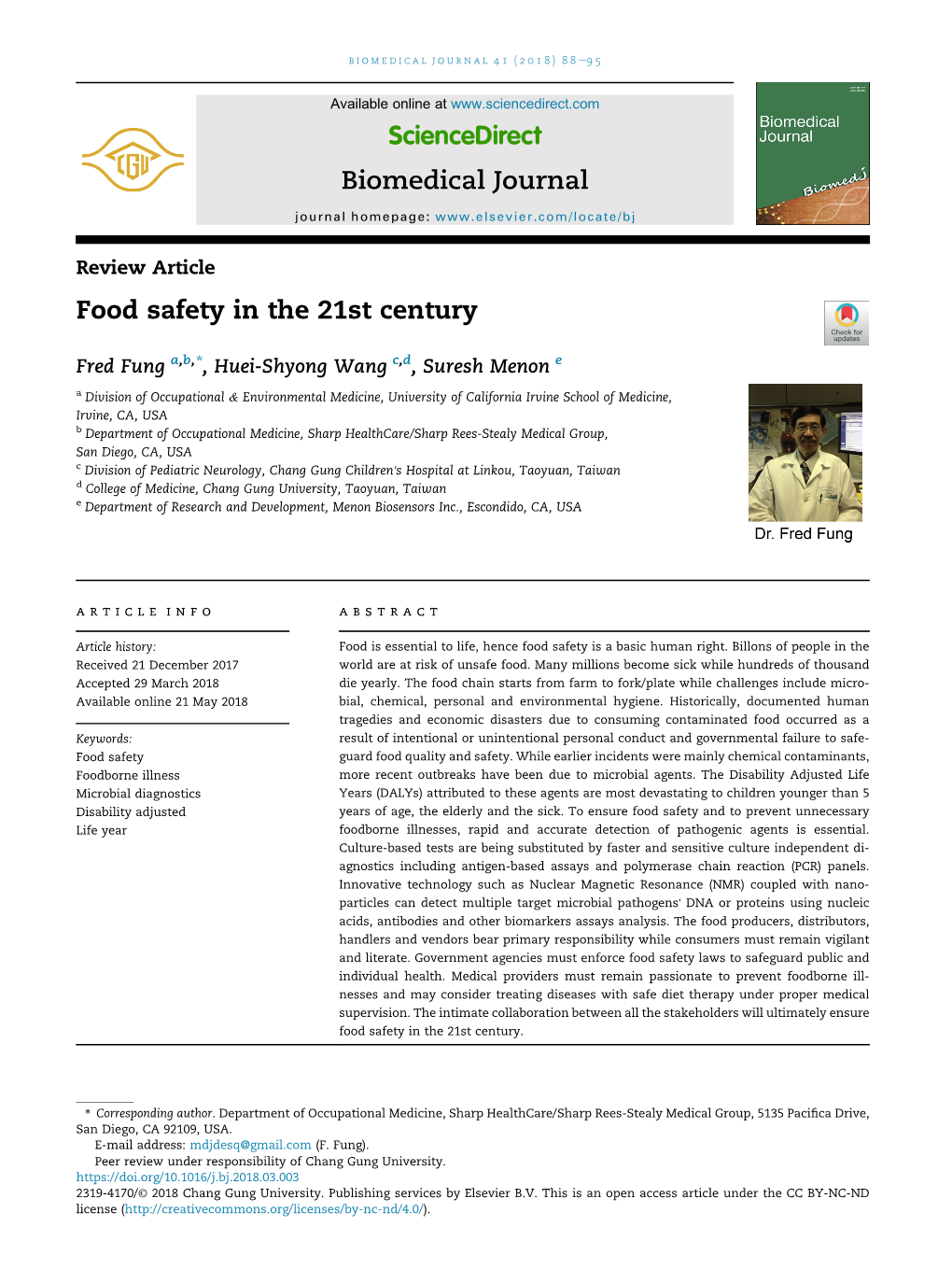 Food Safety in the 21St Century