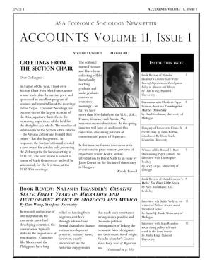 Accounts Volume 11, Issue 1