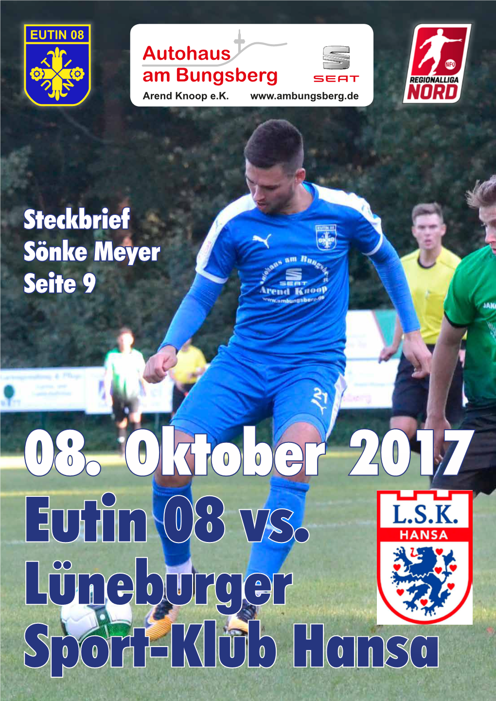 Stadionheft Ausgabe 08.10.2017 „Eutin