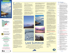 Lake Superior State Water Trail Map 2, from Two Harbors to Caribou River