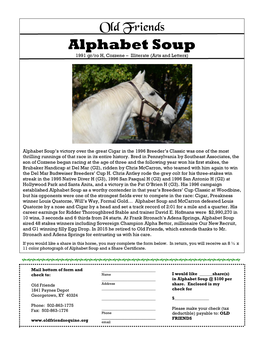 Alphabet Soup 1991 Gr/Ro H, Cozzene – Illiterate (Arts and Letters)