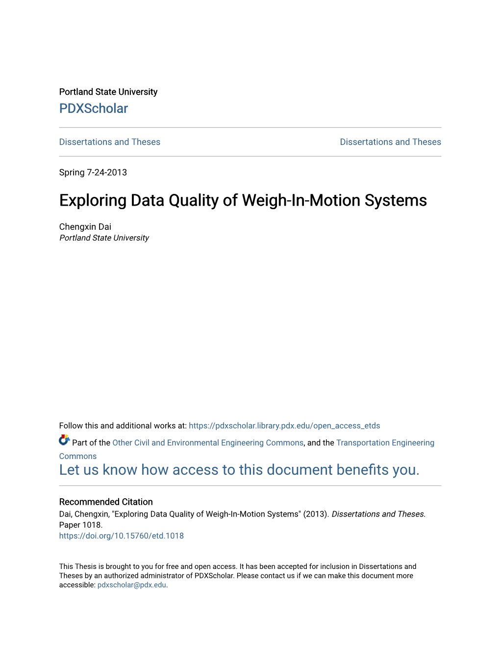 Exploring Data Quality of Weigh-In-Motion Systems