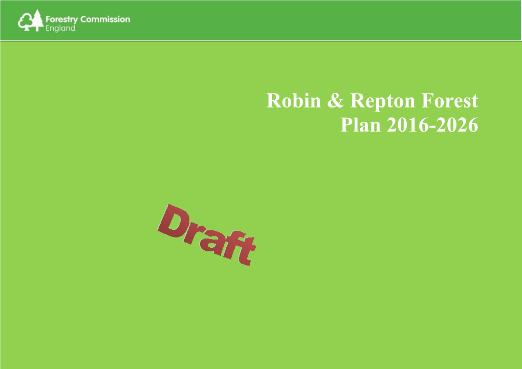 Robin & Repton Forest Plan 2016-2026