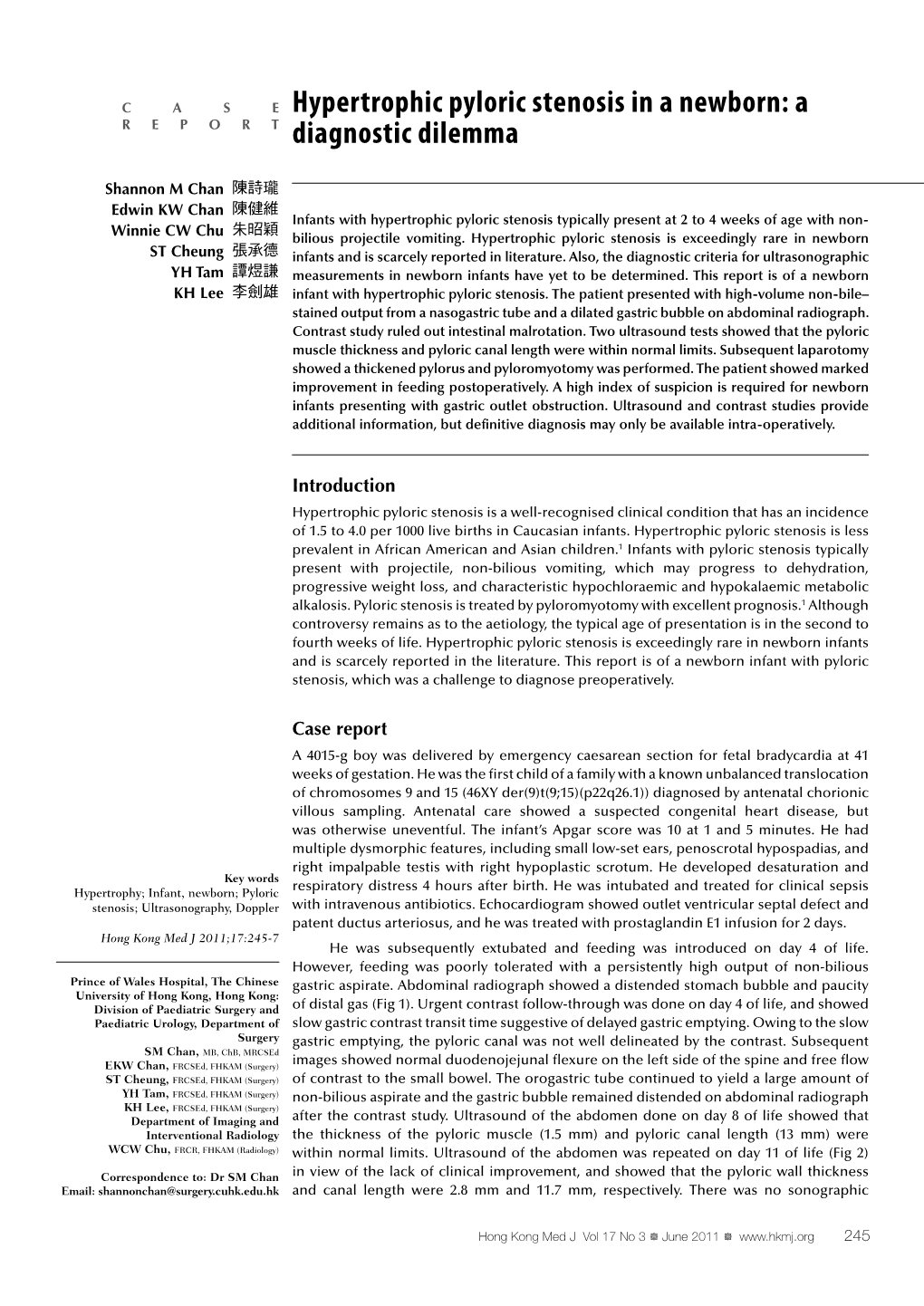 Hypertrophic Pyloric Stenosis in a Newborn: a Diagnostic Dilemma