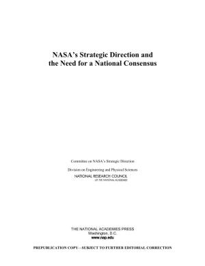 NASA's Strategic Direction and the Need for a National Consensus