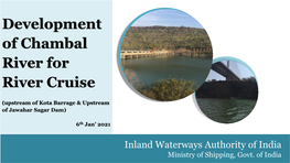 Development of Chambal River for River Cruise