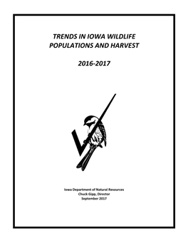 Trends in Iowa Wildlife Populations and Harvest 2016-2017