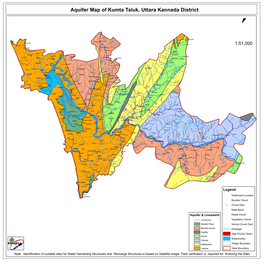 Aquifer Map of Kumta Taluk, Uttara Kannada District
