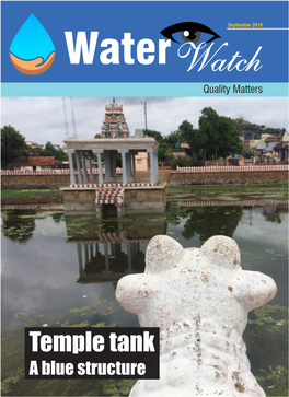 Temple Tank a Blue Structure Waterwatch Monthly Water Update from CURE