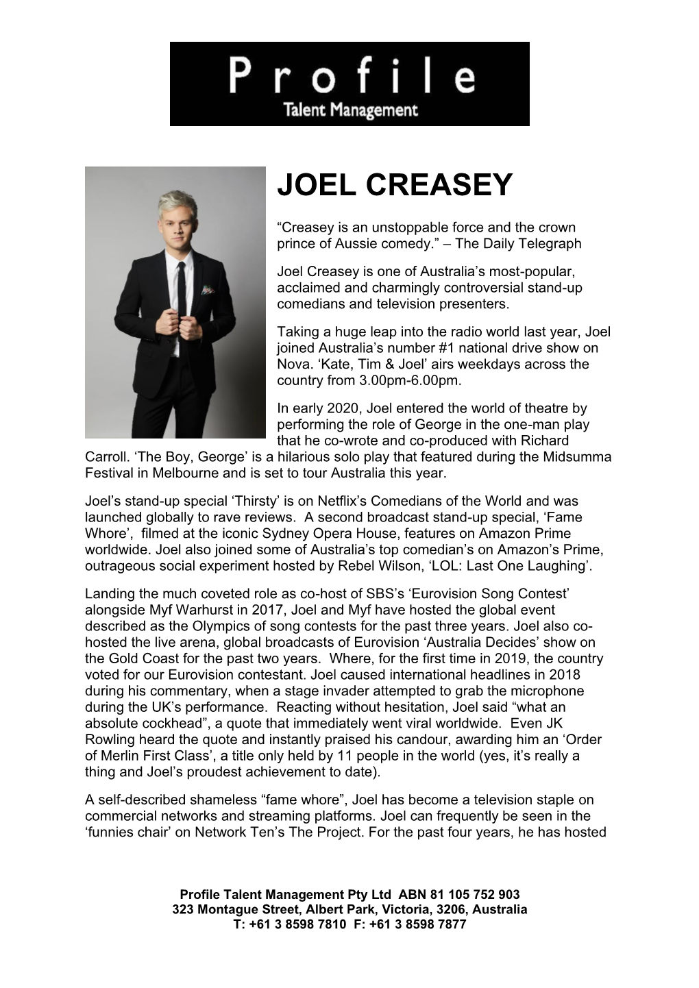 Joel Creasey