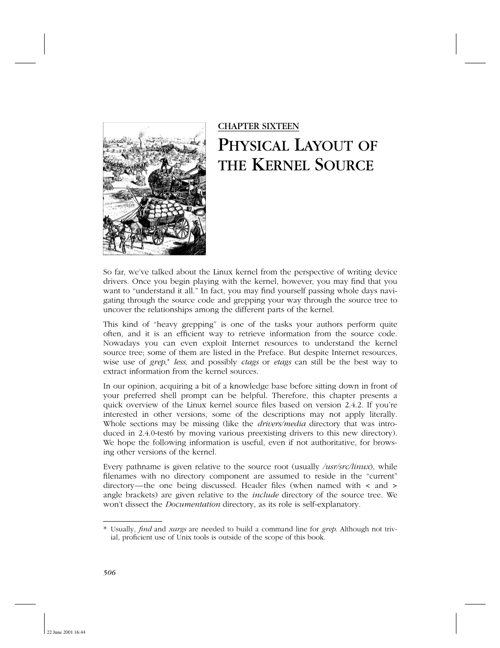Physical Layout of the Kernel Source