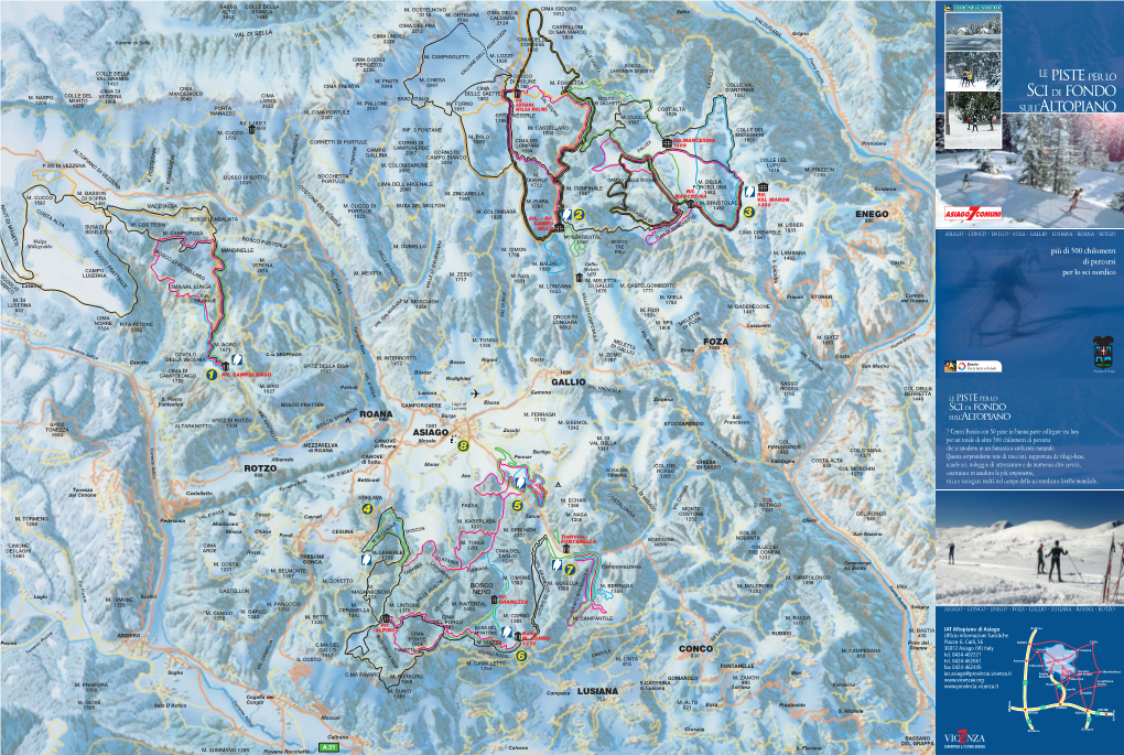 Piste Per Lo Sci Di Fondo Sull'altopiano