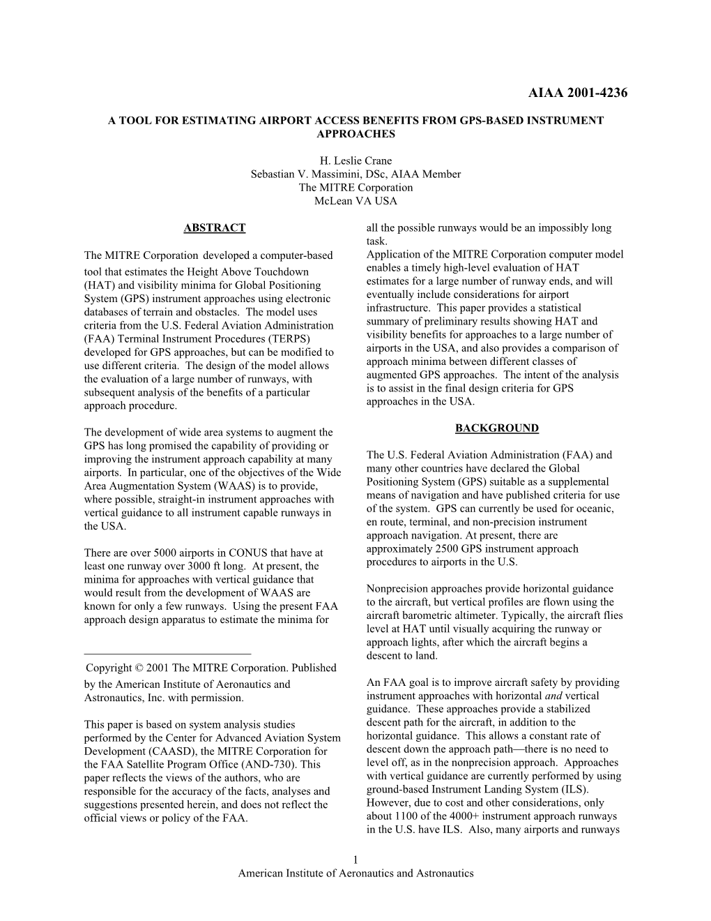 A Tool for Estimating Airport Access Benefits from Gps-Based Instrument Approaches