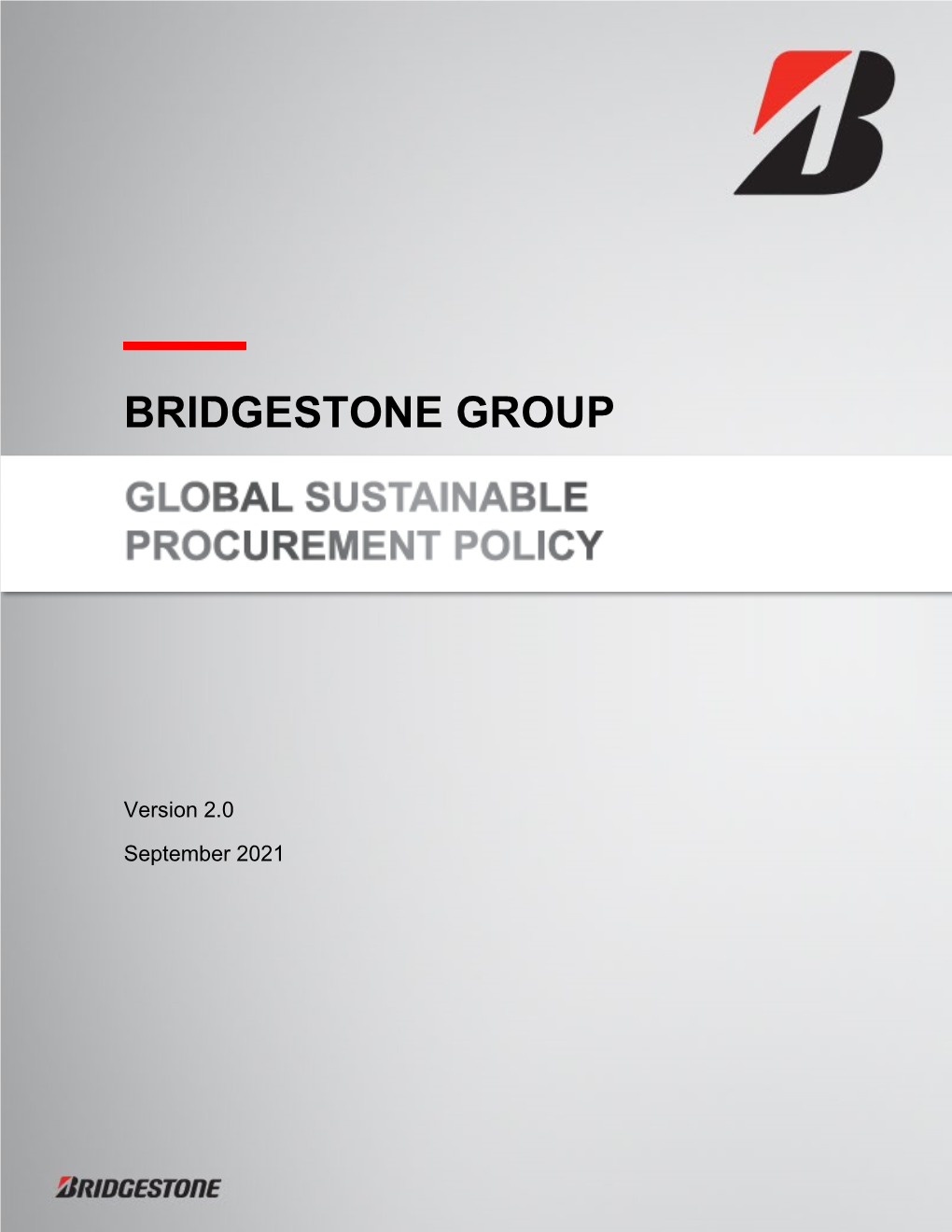 Global Sustainable Procurement Policy